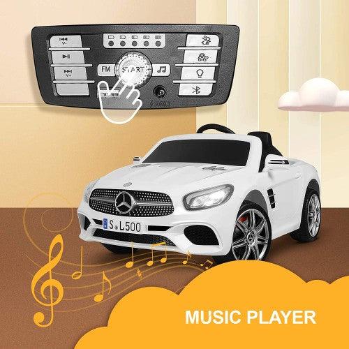 UENJOY 12V Mercedes-Benz SL500 Kids Ride On Car (White) - Toytexx UENJOY 12V Mercedes-Benz SL500 Kids Ride On Car (White) - Toytexx
